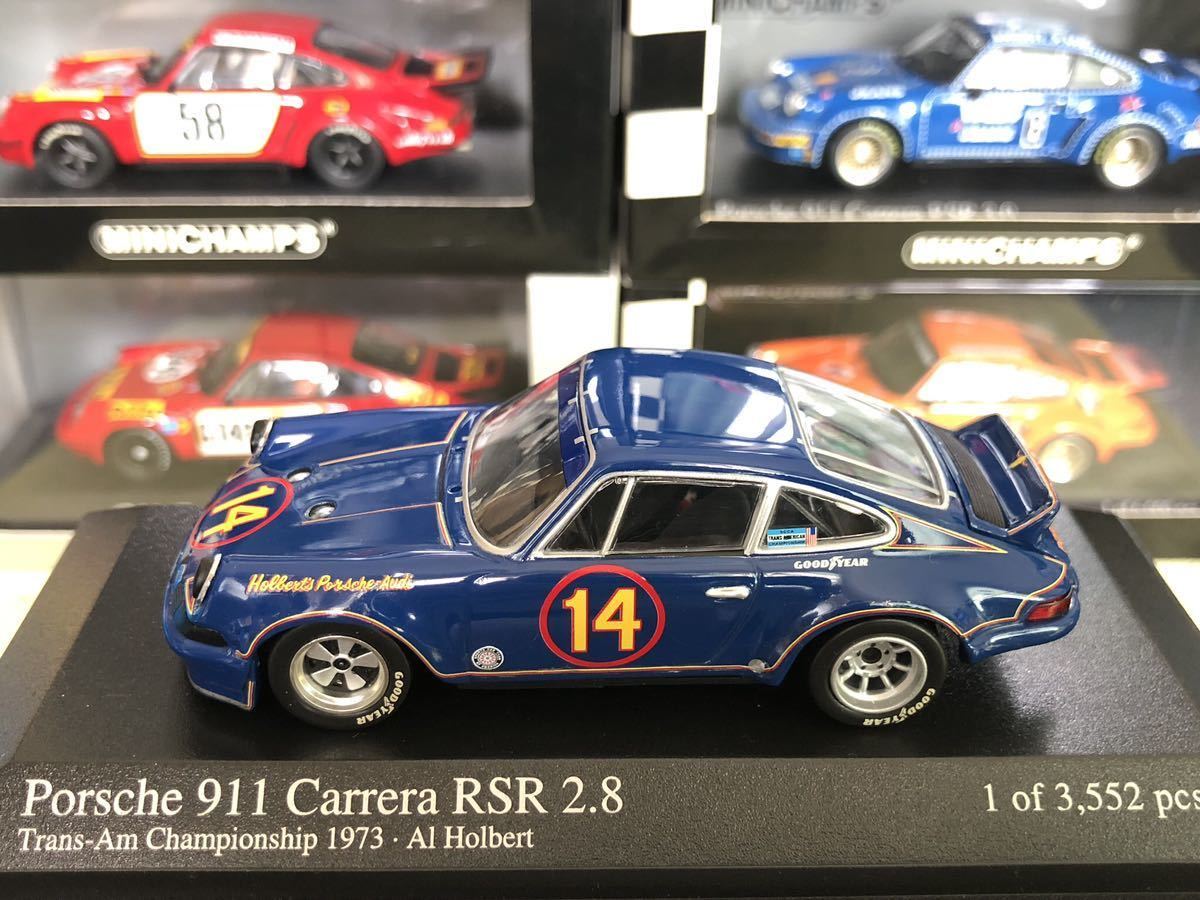 MINICHAMPS 1/43 PORSCHE 911 Carrera RSR 2.8 Trans-Am 1973 Al Holbert