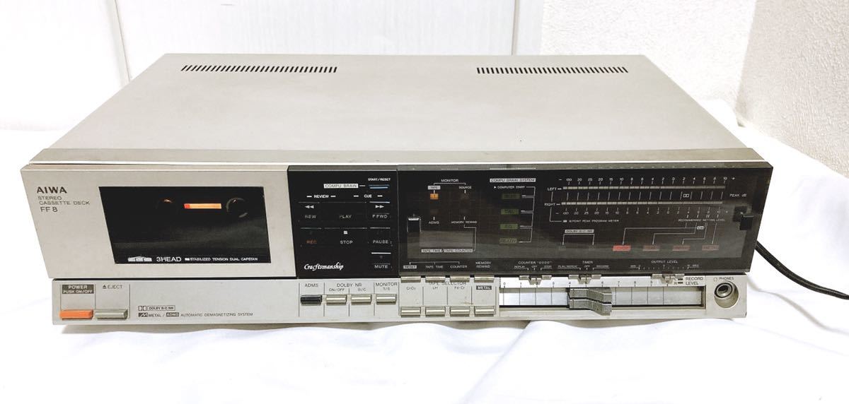 AIWA アイワ ステレオ カセット デッキ FF8 AD-FF8 動作確認済み