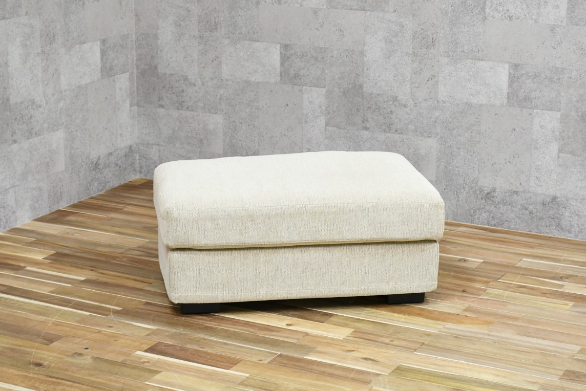 CBC49 シンプルモダン 69cmスクエア型 オットマン フェザークッション