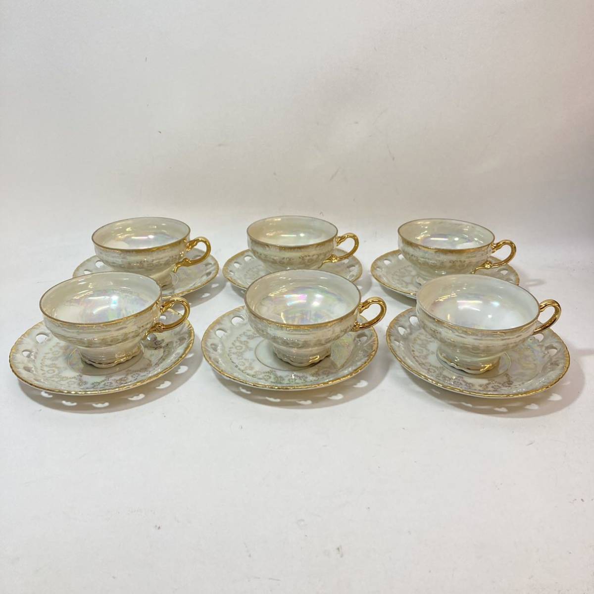 KUDO TOKI fancy China ティーカップセット10客 2ソーサー KUDO TOKI