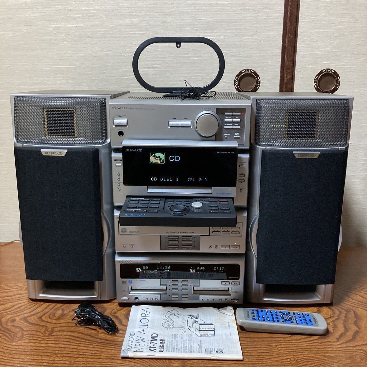KENWOOD 6CD/6MDコンポ NEW ALLORA XT-7MD