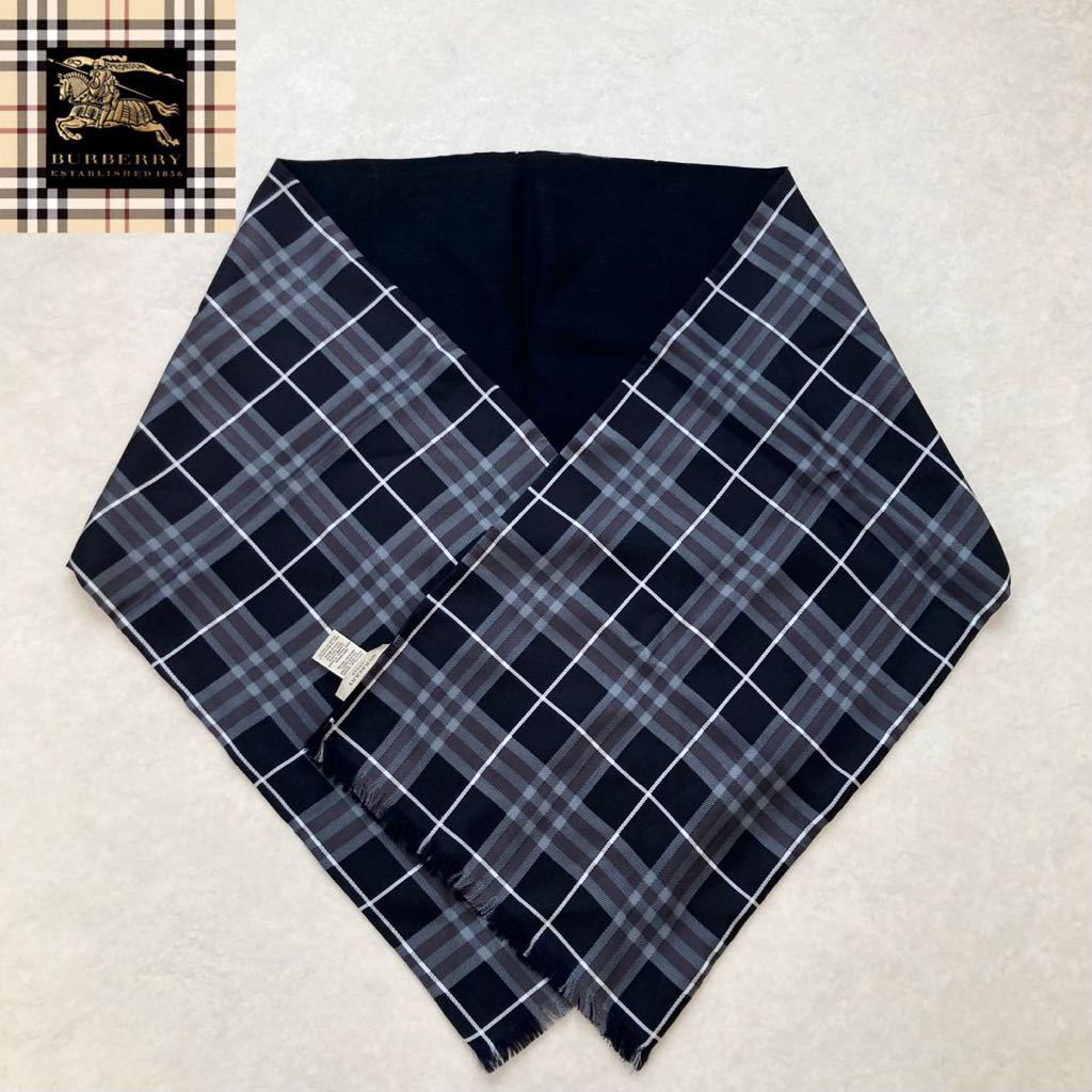 バーバリー burberry リバーシブル ポケット付き マフラー ストール