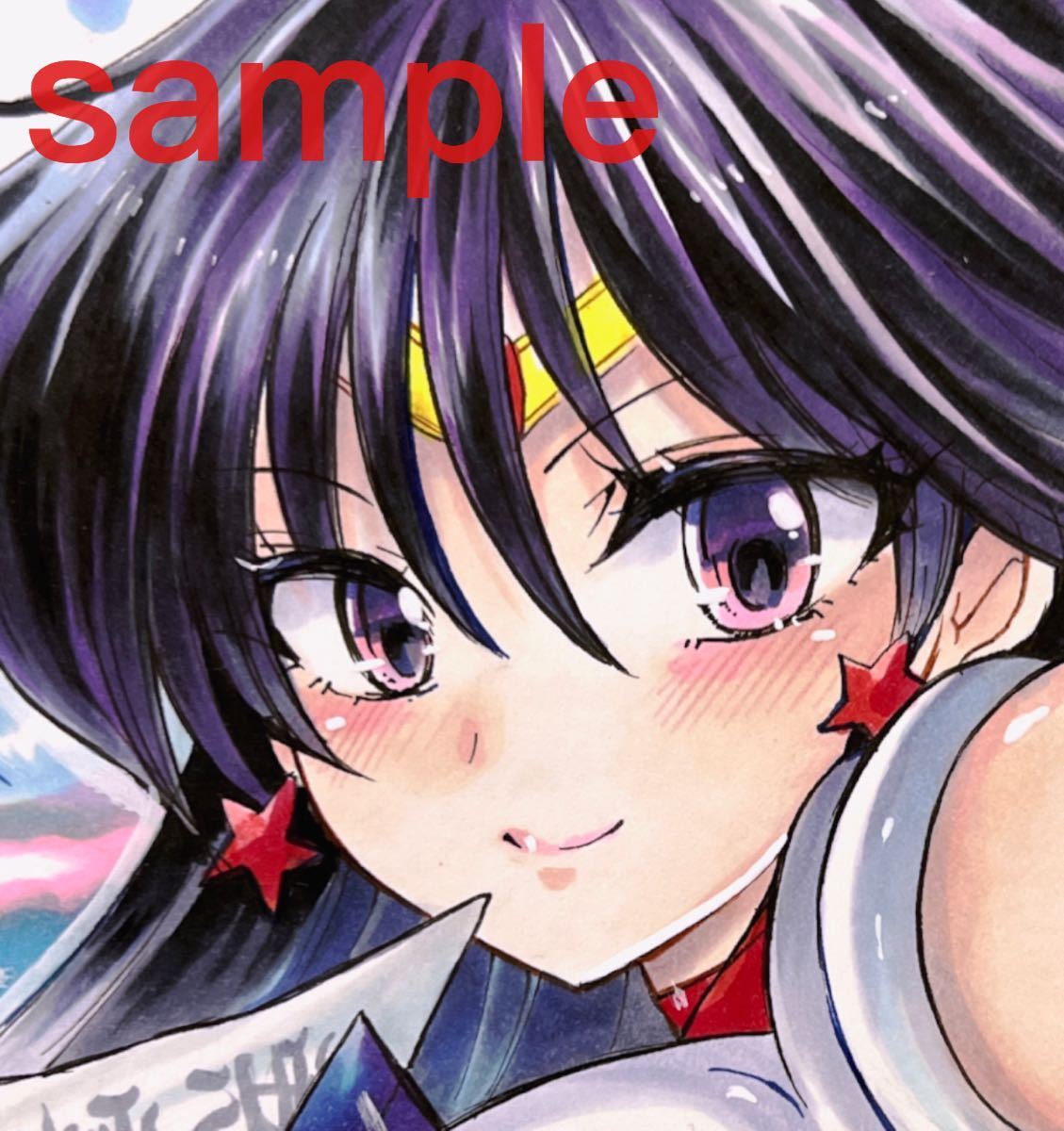 自作イラスト「火野レイ②」