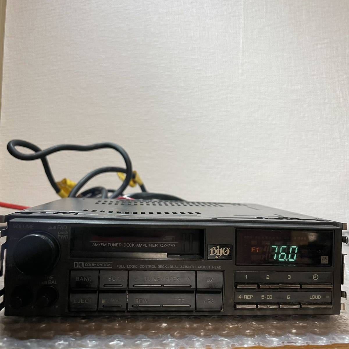 全体的に状態が悪い】FUJITSU TEN Biyo カセットデッキ CE-6632 トヨタ