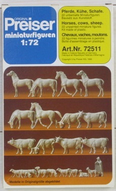 Preiser 72531 Flüchtlinge. 7 unbemalte Miniaturfiguren | Menzels