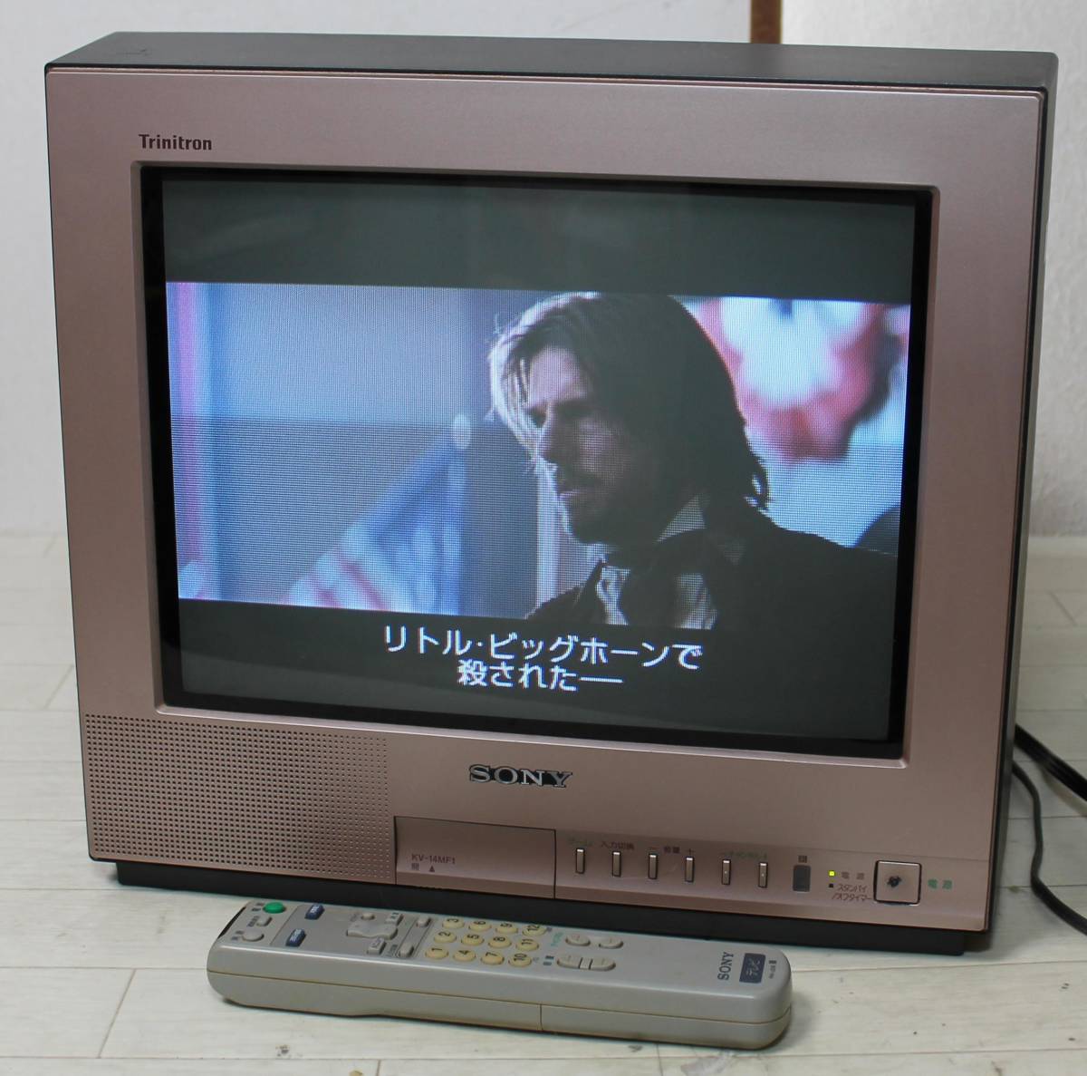 傷や汚れあり】SONY 14型ブラウン管テレビ KV-14MF1 2000年製 リモコン