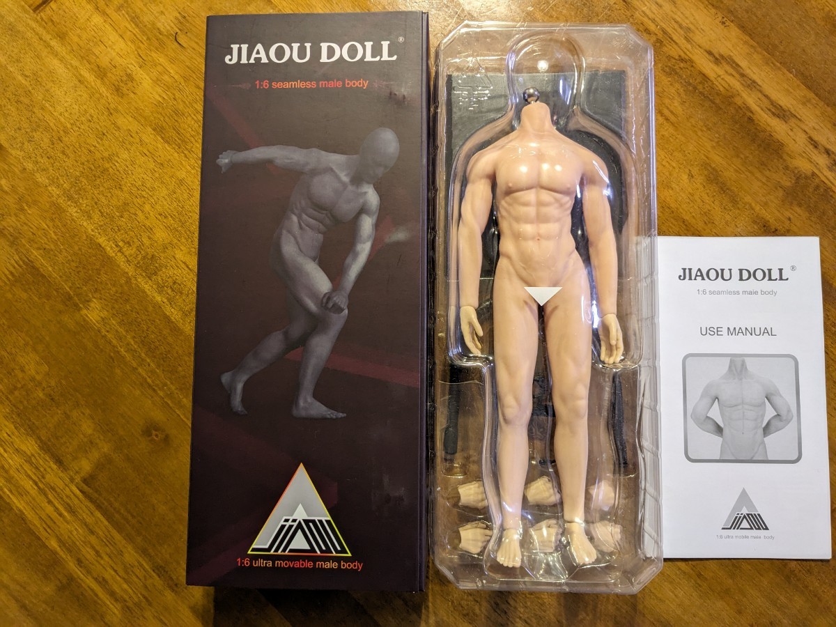 未使用に近い】jiaou doll 1/6 男性 シームレス 素体 フィギュア / 超