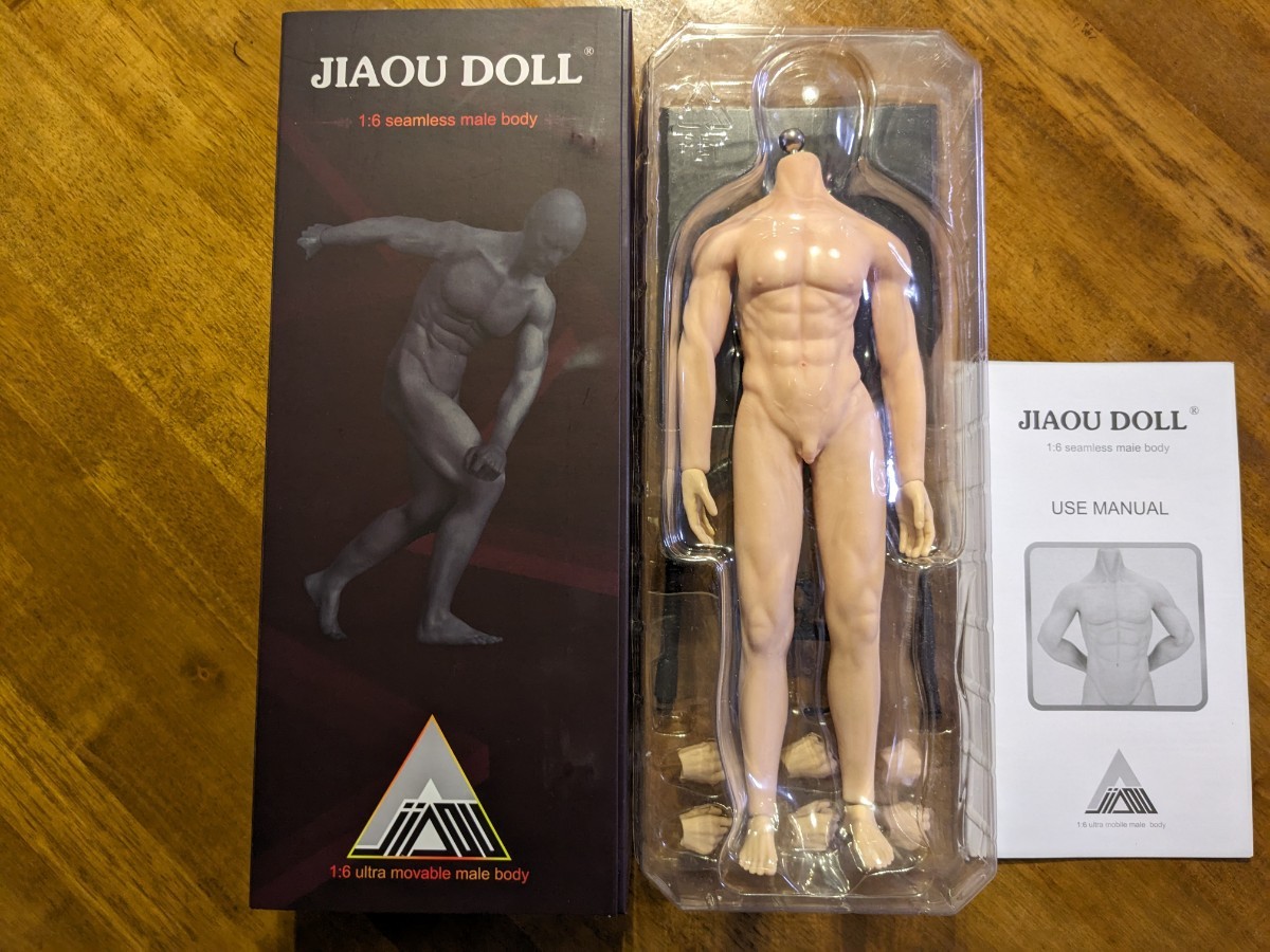 未使用に近い】jiaou doll 1/6 男性 シームレス 素体 フィギュア / 超