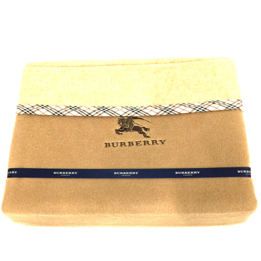 BURBERRY シール織綿毛布　140☓200cm ベージュ 未使用品 BURBERRY シール織綿毛布 140☓200cm ベージュ 未使用品 BURBERRY 綿