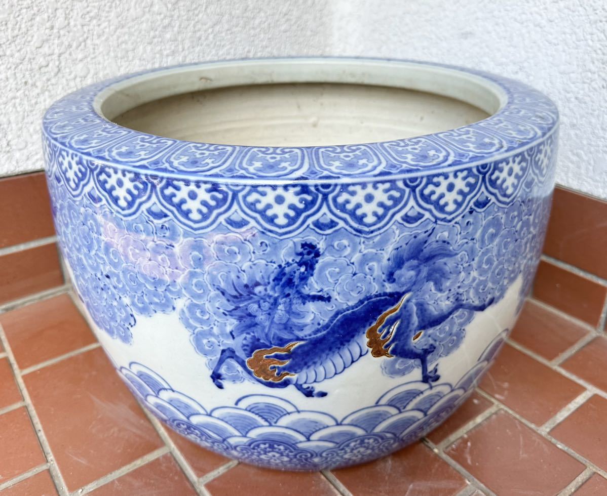 伊万里　古伊万里　大鉢　鉢　麒麟鶴亀文　鳳凰文 伊万里 古伊万里 大鉢 鉢 麒麟鶴亀文 鳳凰文 工芸品