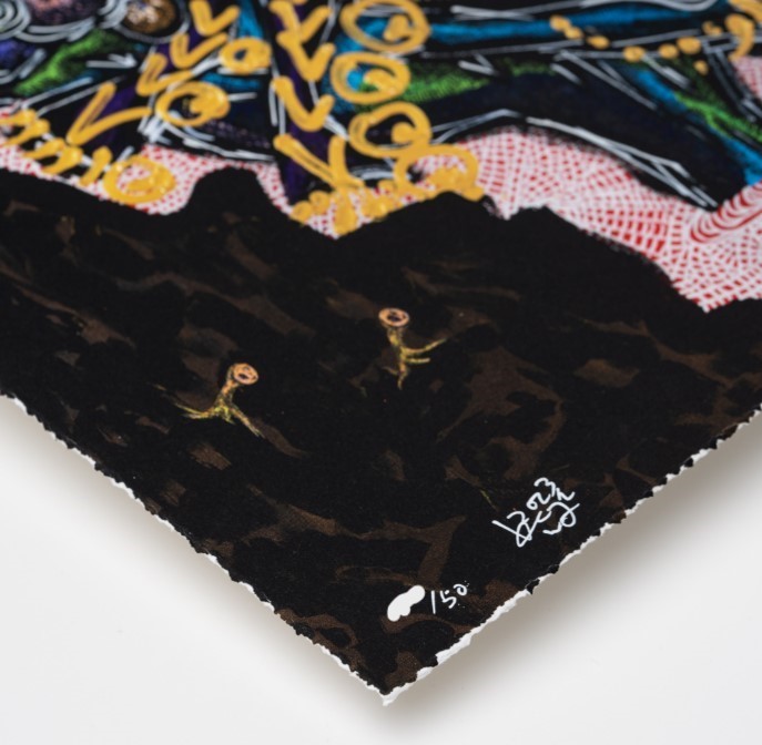 小松美羽 The Entity Stirs シルクスクリーン Whitestone【個展】小松