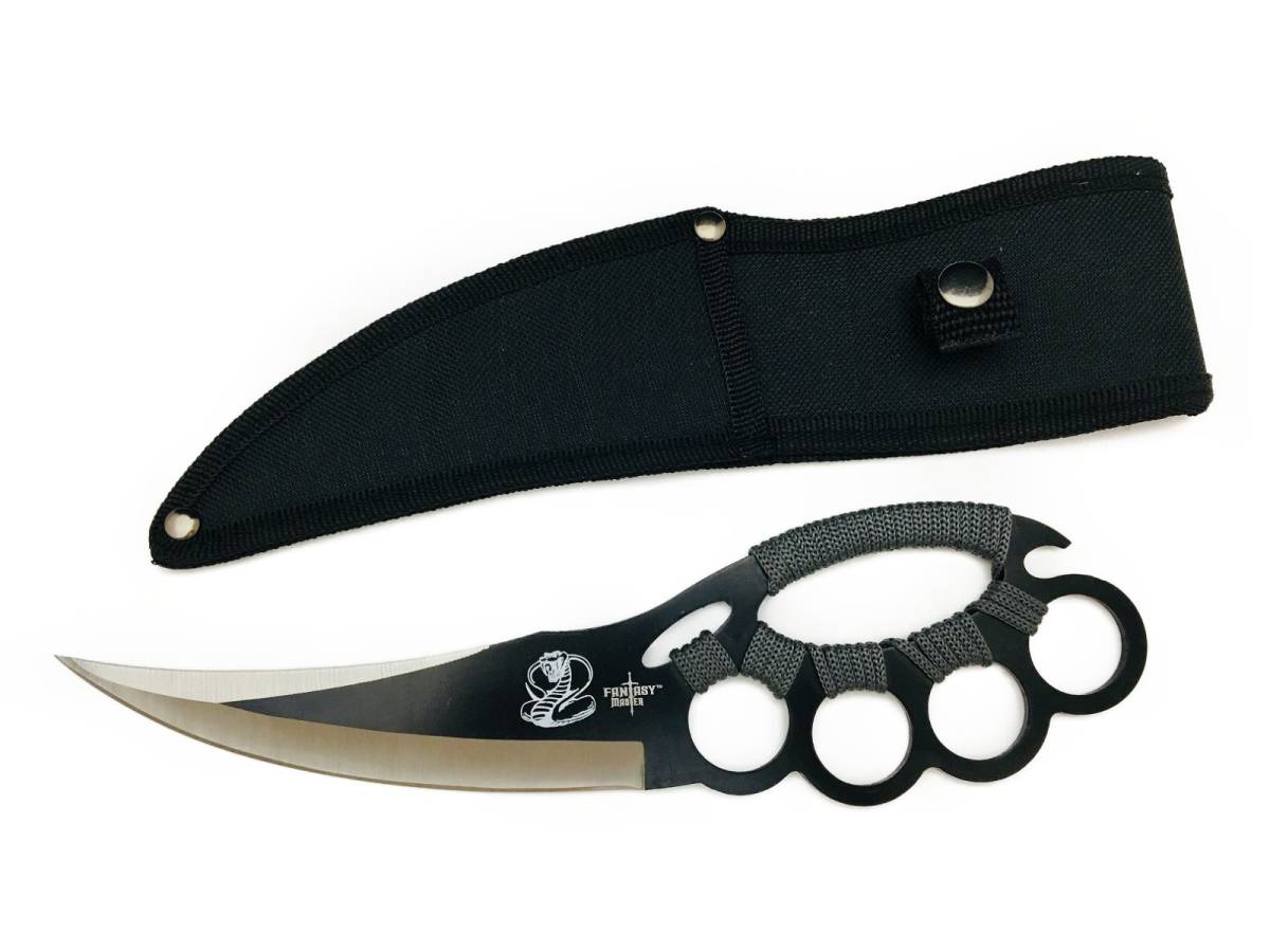 【未使用】コブラナイフ風 シースナイフ サバイバルナイフ ハンティングナイフ 拳ガード付き FM617Gの落札情報詳細 ヤフオク落札価格