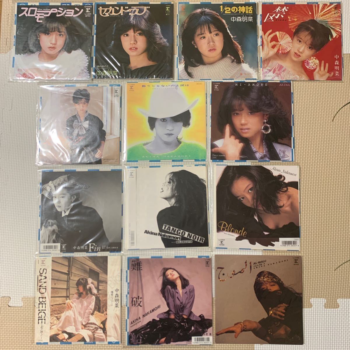 【やや傷や汚れあり】中森明菜 シングルレコード13枚セット〜スローモーション・北ウイング・禁区・難破船・飾りじゃないのよ涙は、他の落札情報詳細