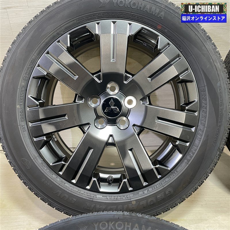 デリカD5 純正ホイールタイヤセットYOKOHAMA 18インチナット付き