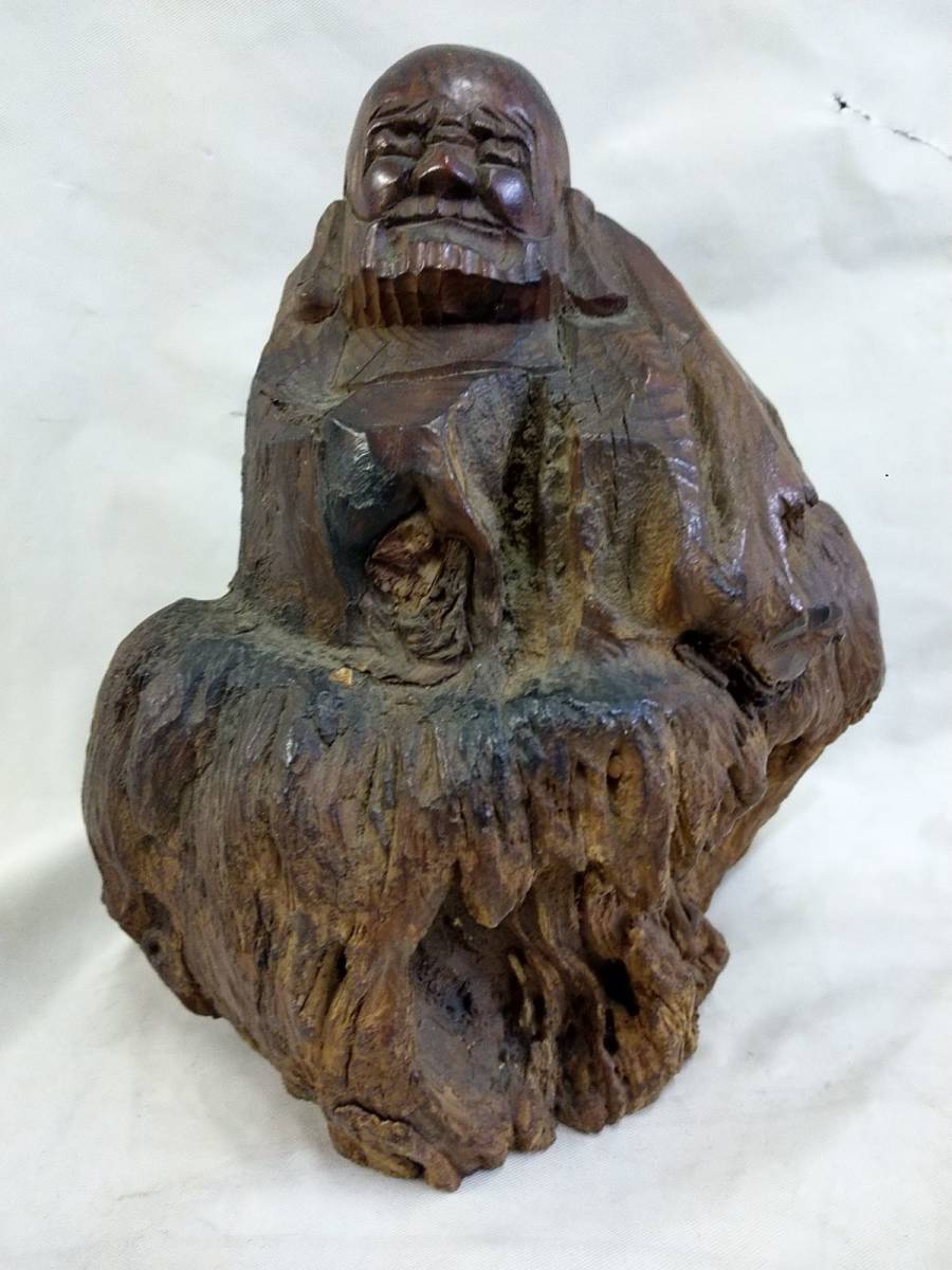 昭和37年/1962年□田中満洲男 刀□熊 木彫り 壁掛け 約26.5×14×16.5