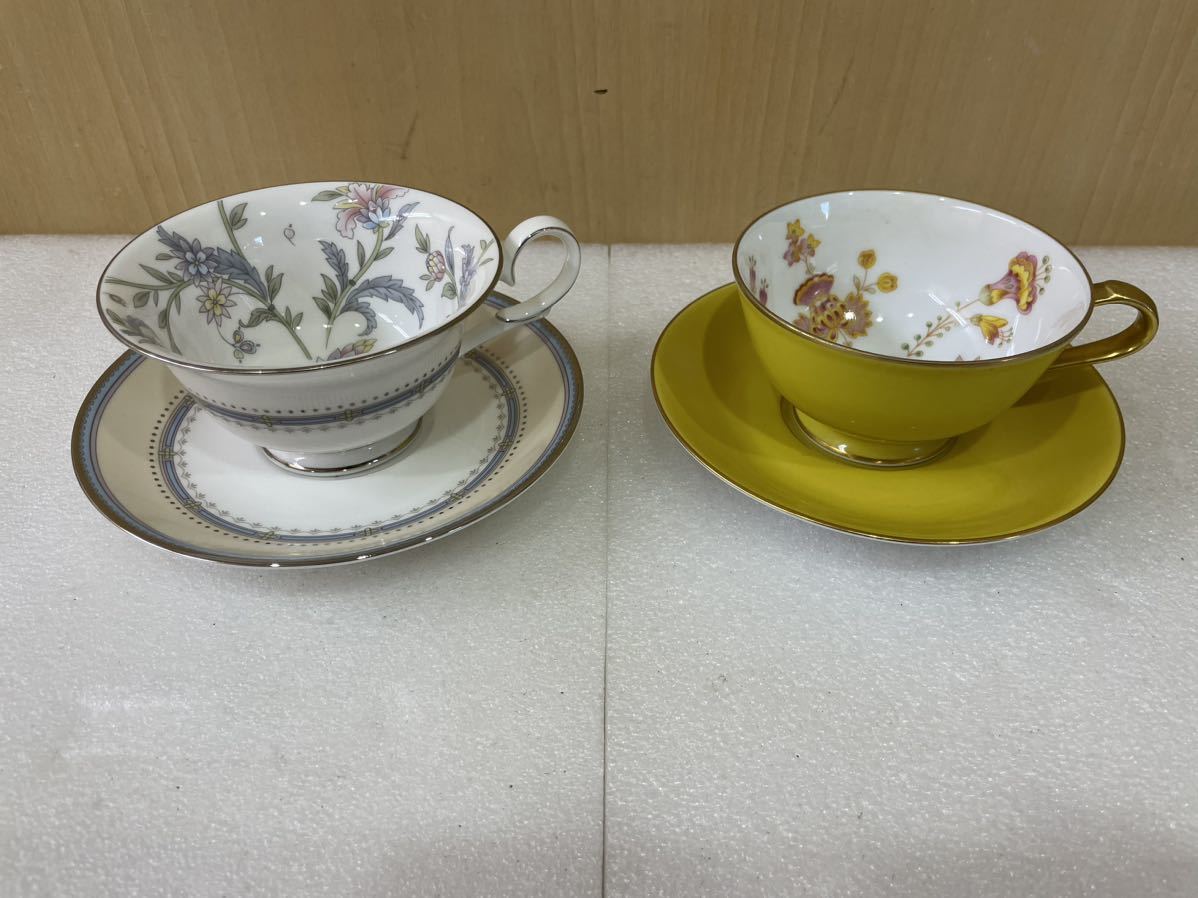 ノリタケ ジャルダンフルーリ ティー·コーヒー碗皿ペアセット