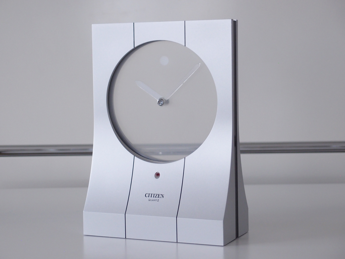 80'sポストモダン CITIZEN クオーツ置時計 ／スペースエイジ デザイン