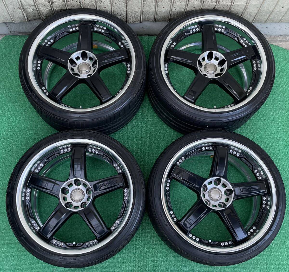 【目立った傷や汚れなし】希少IMPULインパルRS RACING HOSHINOホシノレーシング 19インチタイヤ ホイール4本8.5J+32 ...