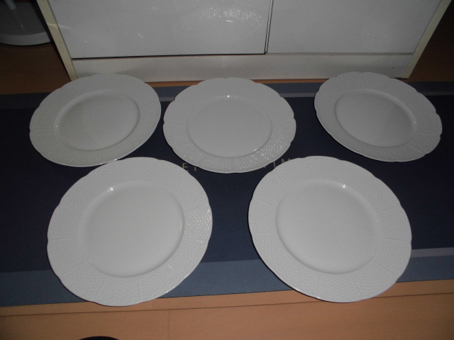 フランス　Limoges レイノーのケーキ&パン皿　4枚 フランスLimoges レイノーのケーキ&パン皿4枚