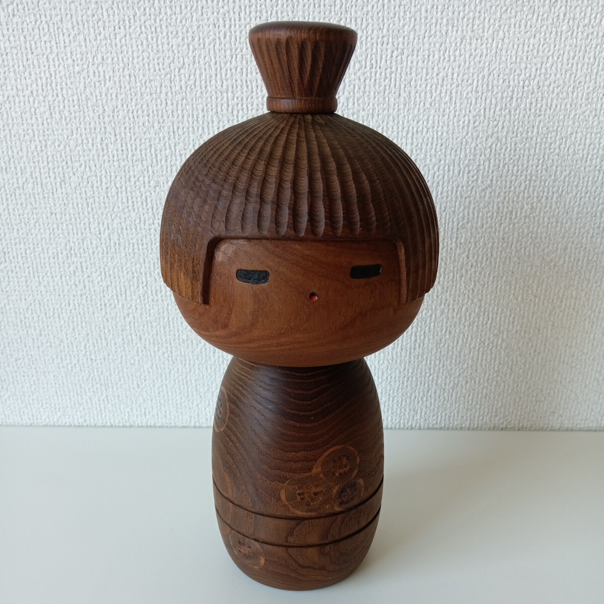創作こけし　志藤尚山　伝統こけし　雪国の童２体　約48cm約40cm 創作こけし 志藤尚山 伝統こけし 雪国の童2体 約48cm約40cm