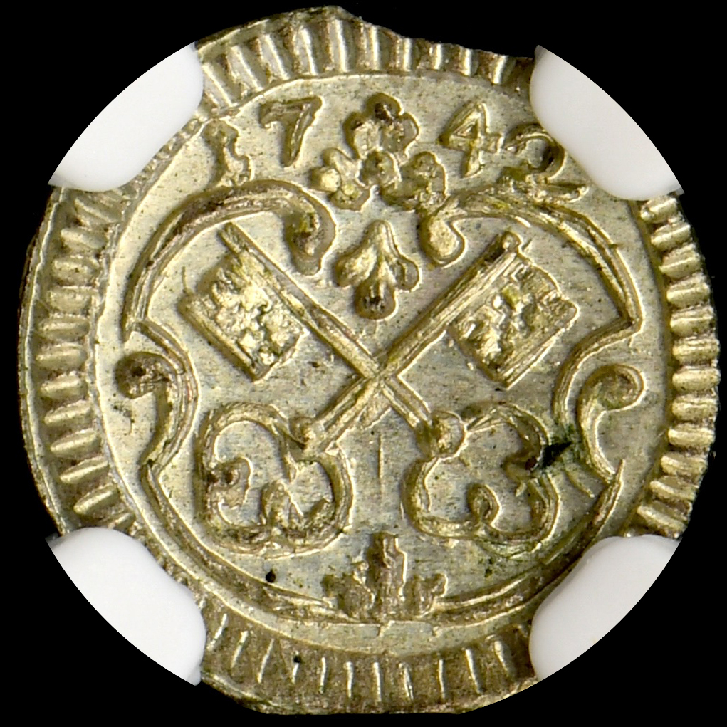レーゲンスブルク　銀貨　1742年　MS65 最高鑑定　NGC 希少 ドイツ - 【鑑定済アンティークコイン専門店】オンラインネット
