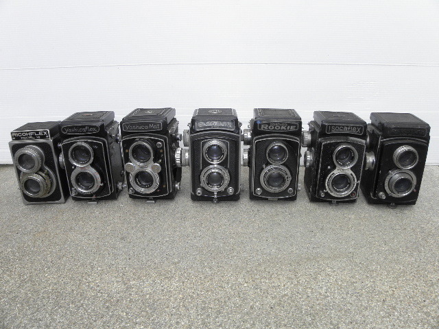 ジャンク]カメラまとめて7台 傷や汚れあり】80 二眼レフ カメラ 色々