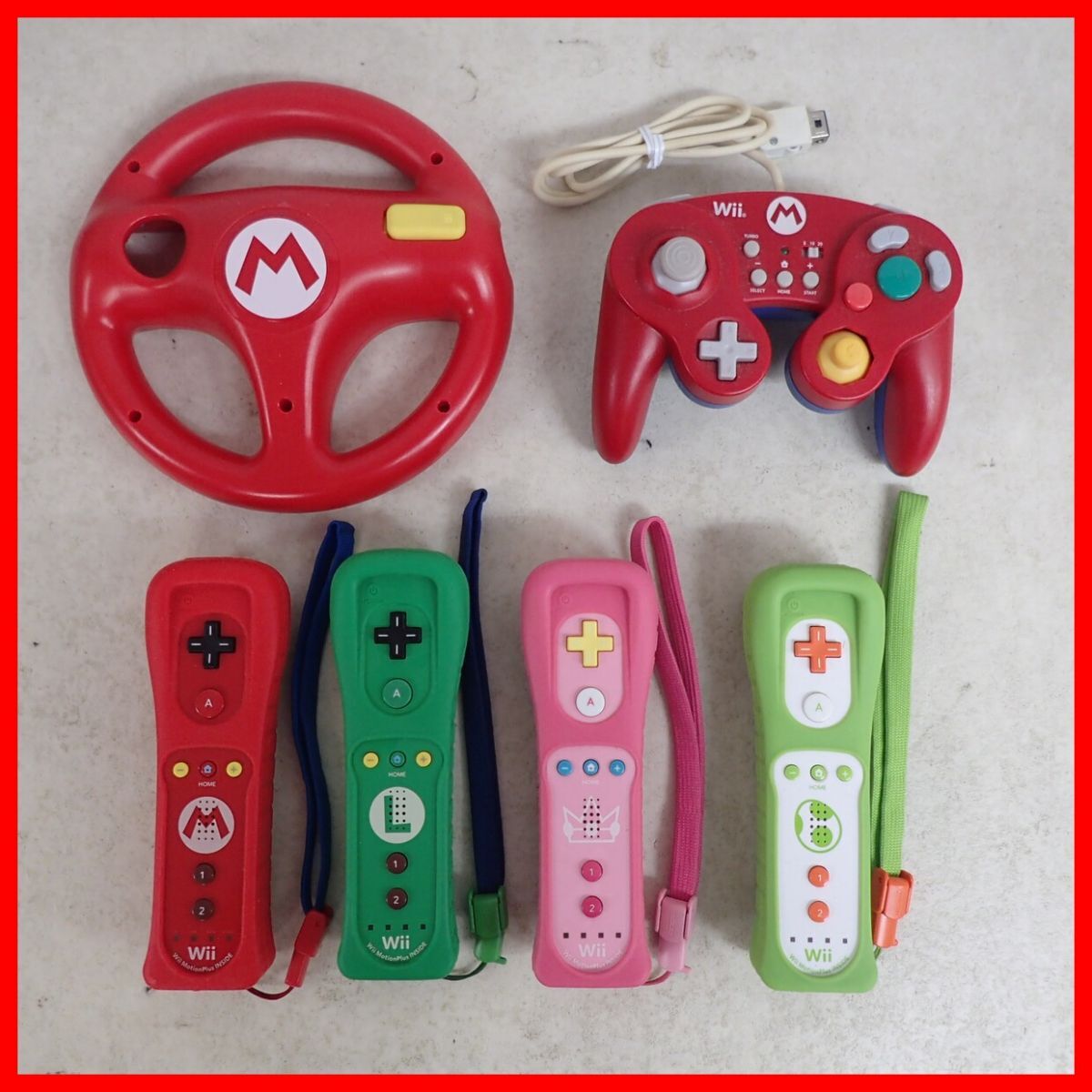 Wiiリモコン マリオ ルイージ ヨッシー ピーチ （マリオシリーズ】Wii 