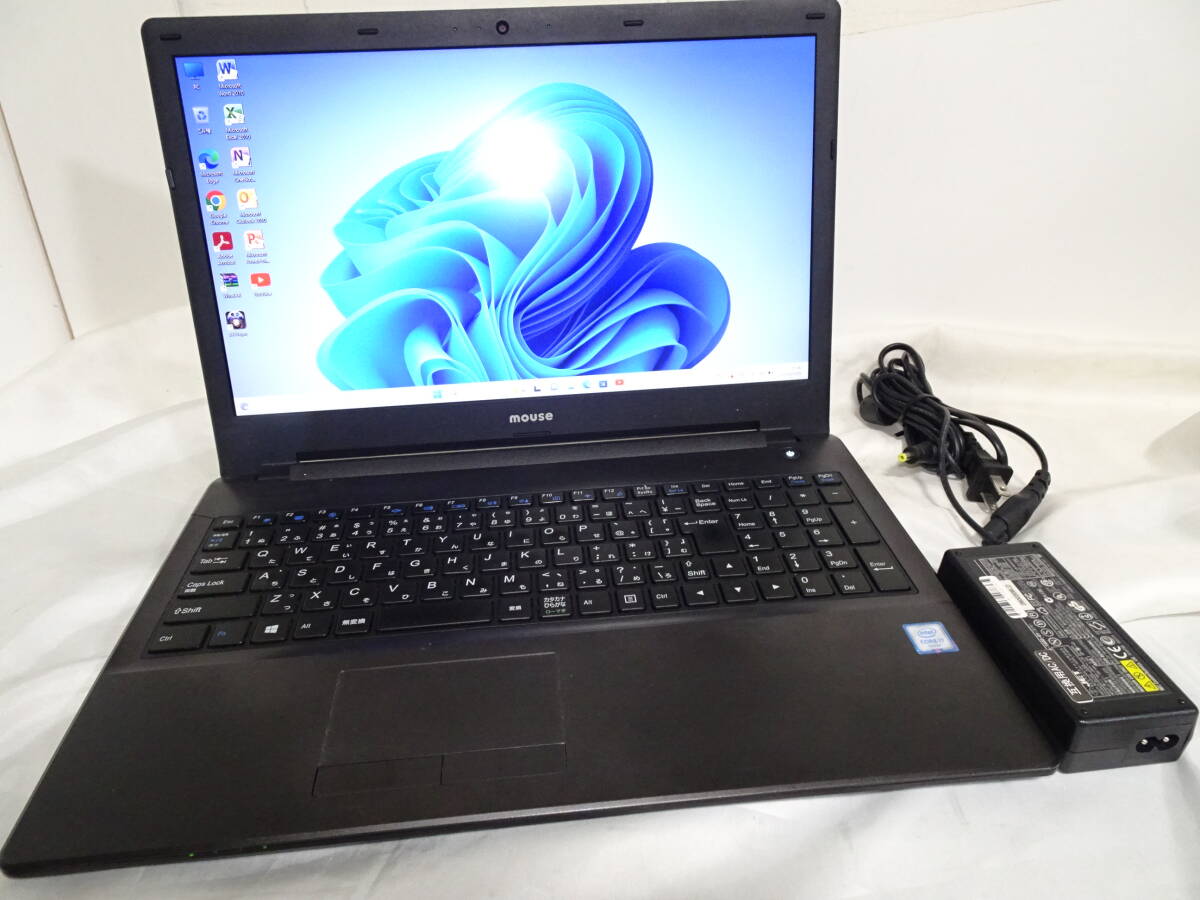【やや傷や汚れあり】mouse Computer Windows11 インテル Core i7 6500U メモリ8GB HDD 1TB 15 ...
