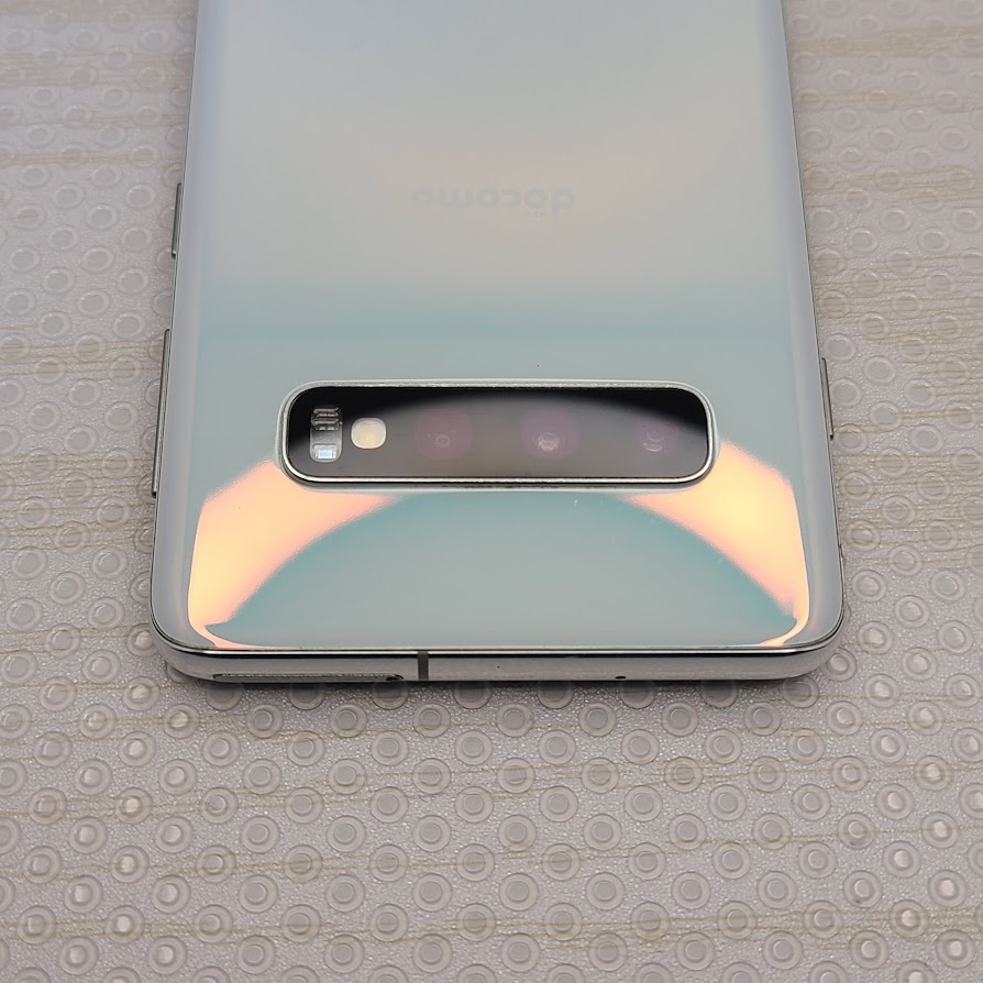 【17日まで】docomo　GalaxyS10　スマートフォン　プリズムホワイト ムスビー｜【液晶美品】SIMフリーdocomo Galaxy S10 SC-03L プリズム