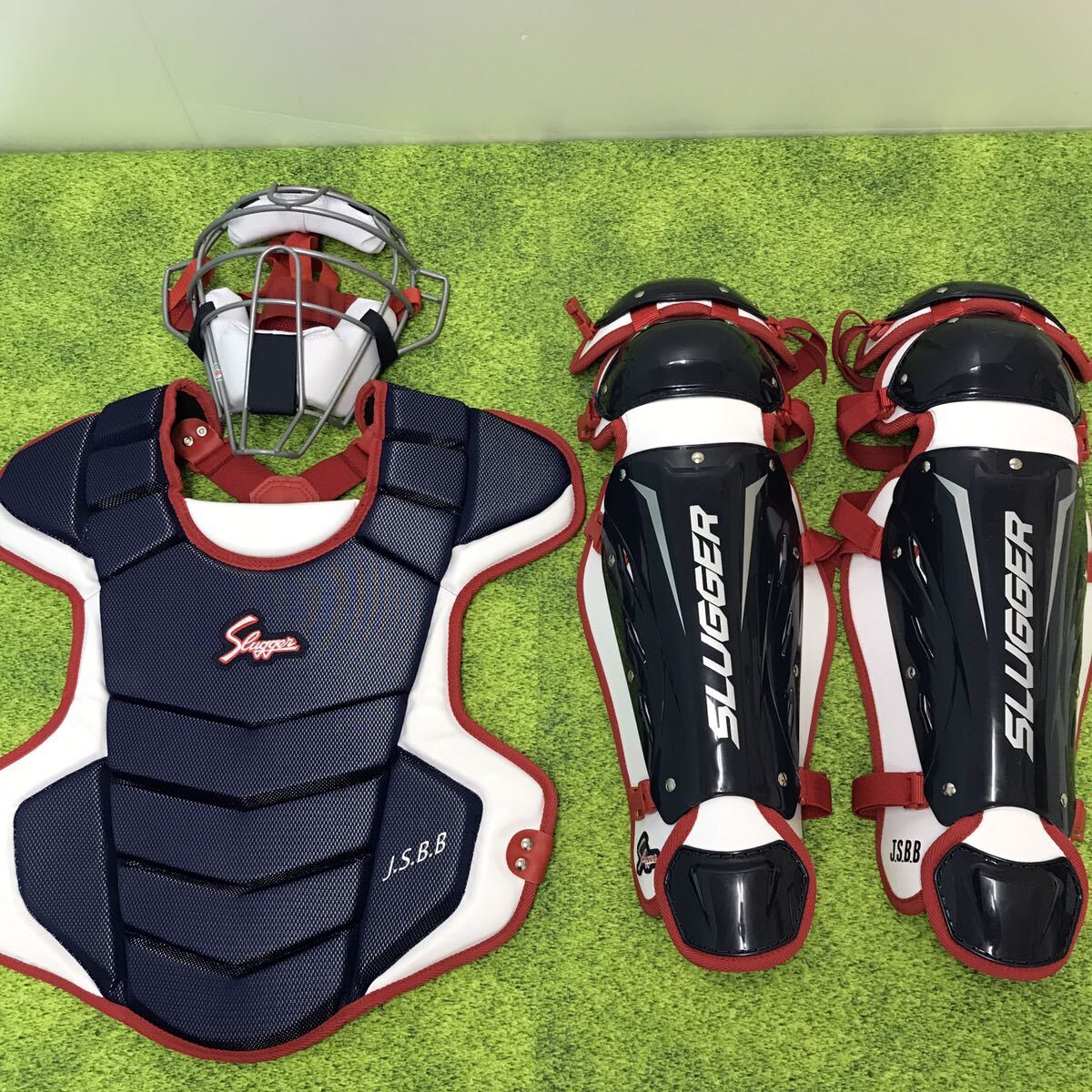 SLUGGER キャッチャー用プロテクターレガース マスクセット