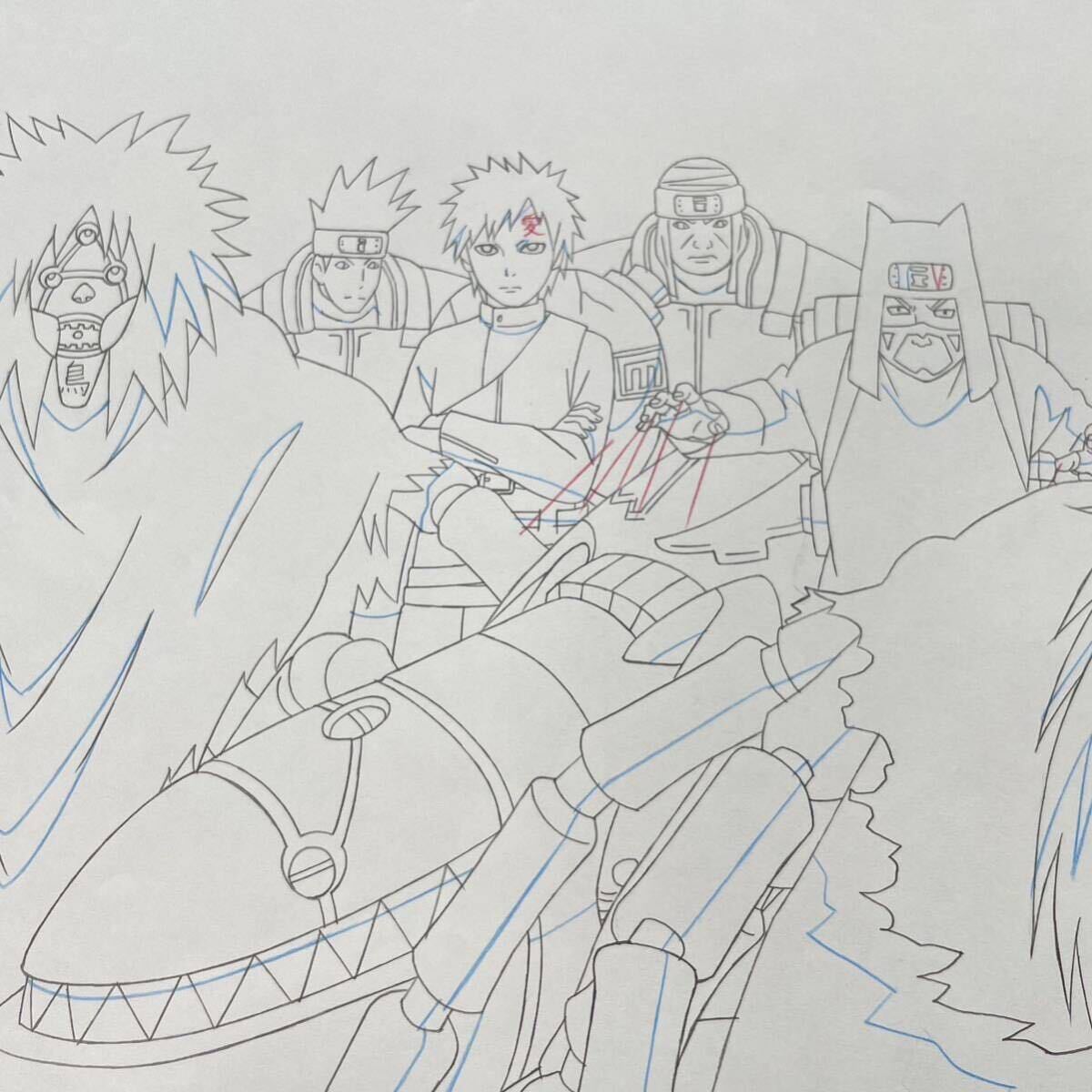 セル画NARUTO 疾風伝ナルト我愛羅カンクロウ原画動画砂の国救出