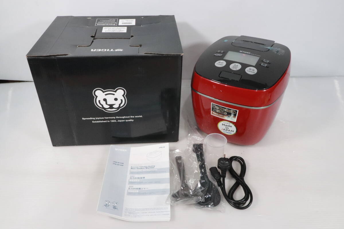 家電 海外向け圧力ＩＨ炊飯器 JPB-W18W RLZ 220Ｖ 日本製 展示品・美品TIGER 海外向け圧力ＩＨ炊飯器 JPB-W18W RL