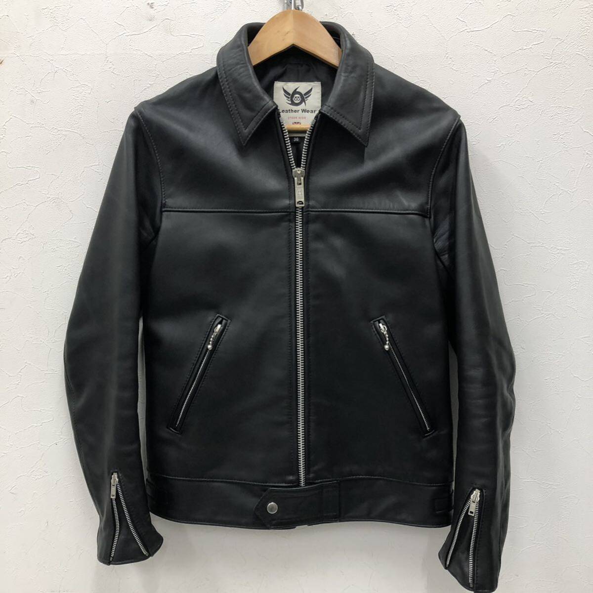 666 ライダース LJM-9 シングルライダース 36 黒 ステアハイド 666