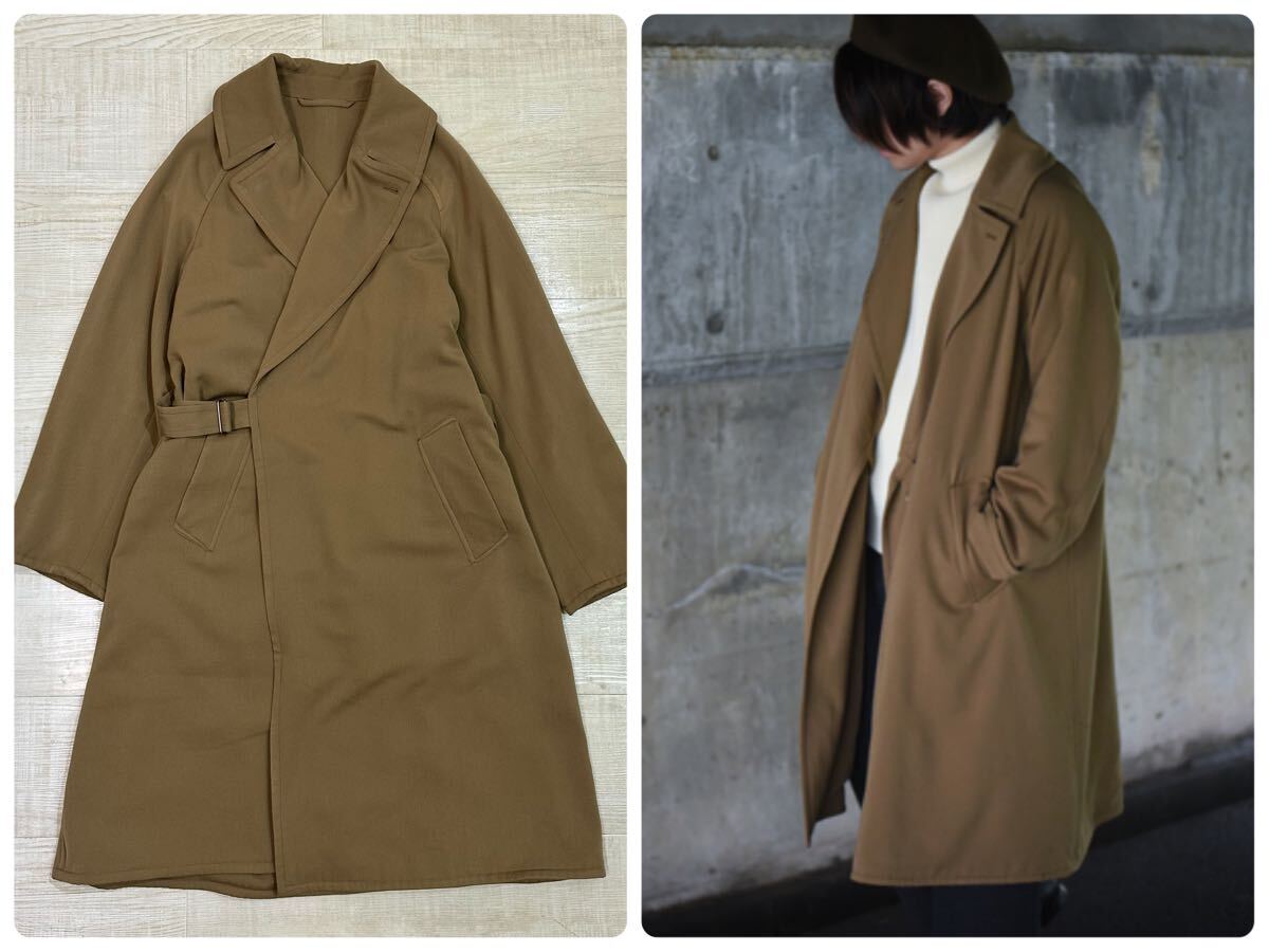 COMOLI コモリ ウール 中綿 タイロッケンコート キャメル size2