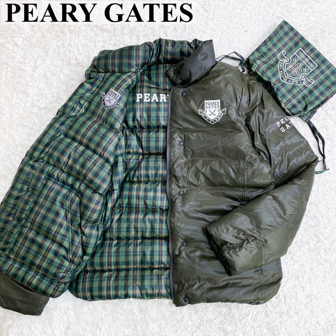 極美品 パーリーゲイツ ダウンブルゾン 6 ゴルフ フード付 ダウン