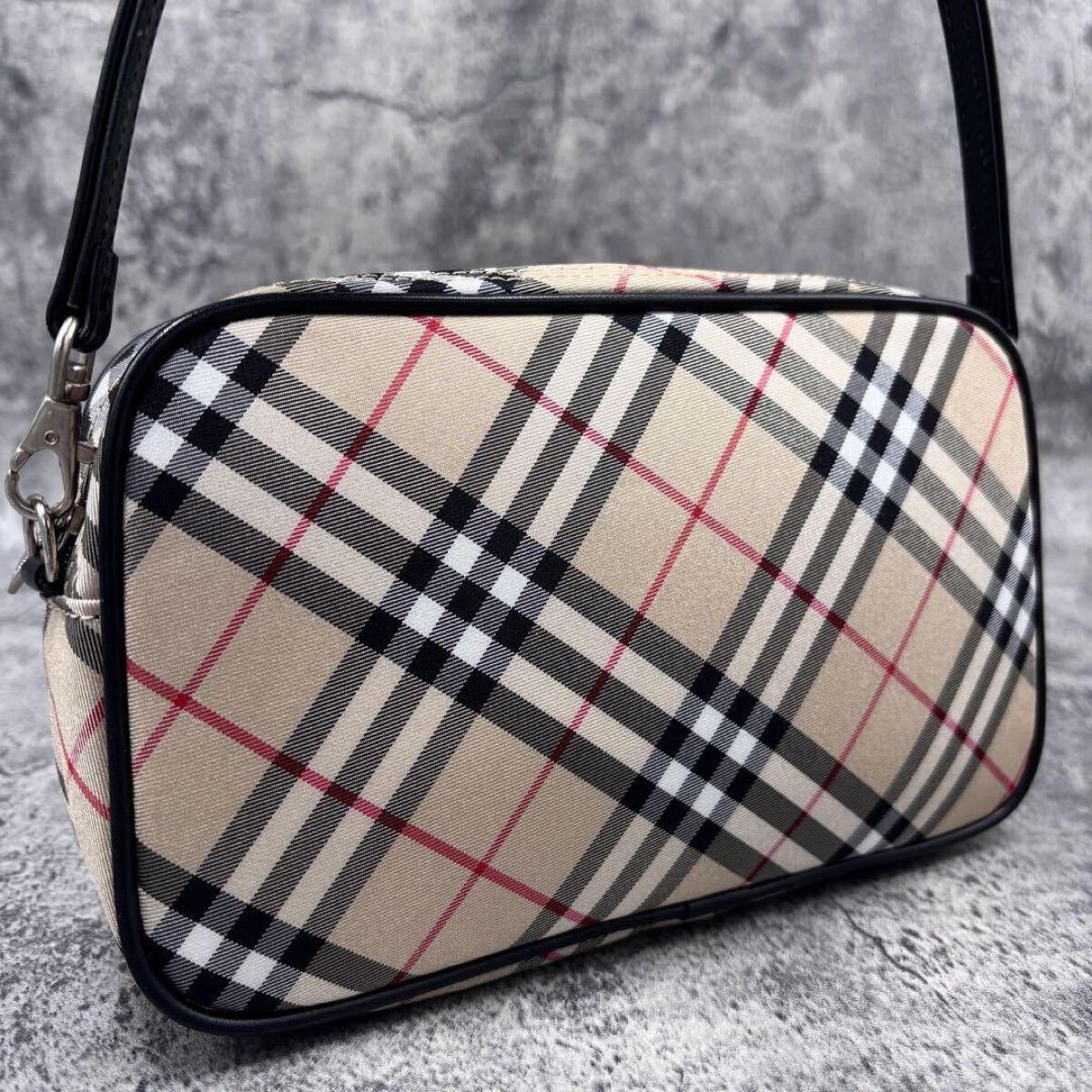 極美品✨バーバリーブルーレーベル アクセサリーポーチ ハンドバッグ