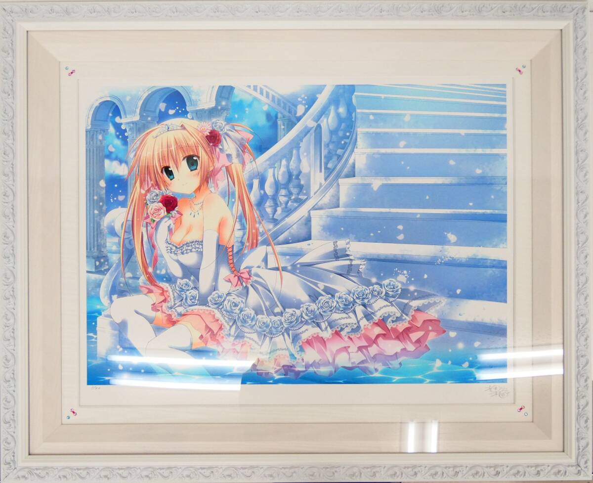 ㊴新品・保証書付 鈴平ひろ　AWAKING　ミクスドメディア アールビバン HC 鈴平ひろ velvet DX 版画 サイン ミクスドメディア 保証書 25個限定