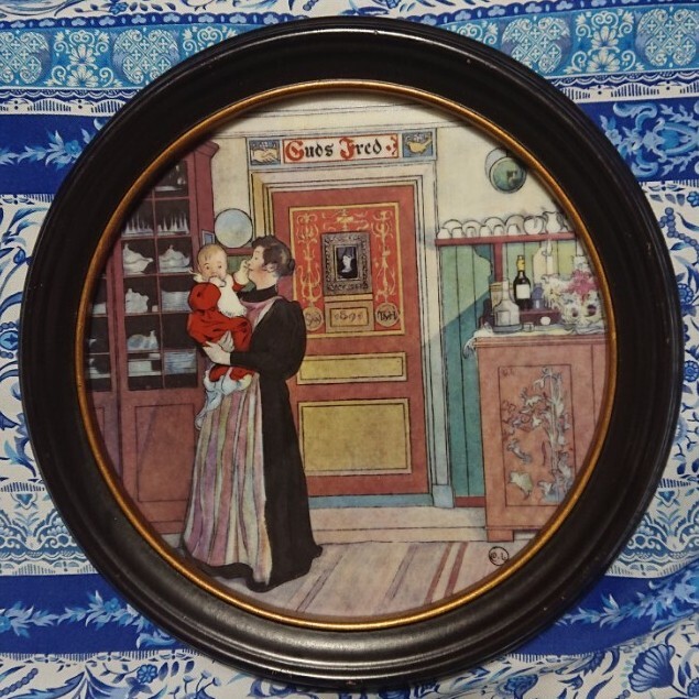 ロイヤルコペンハーゲン カールラーション磁板画飾り皿 【公式通販】