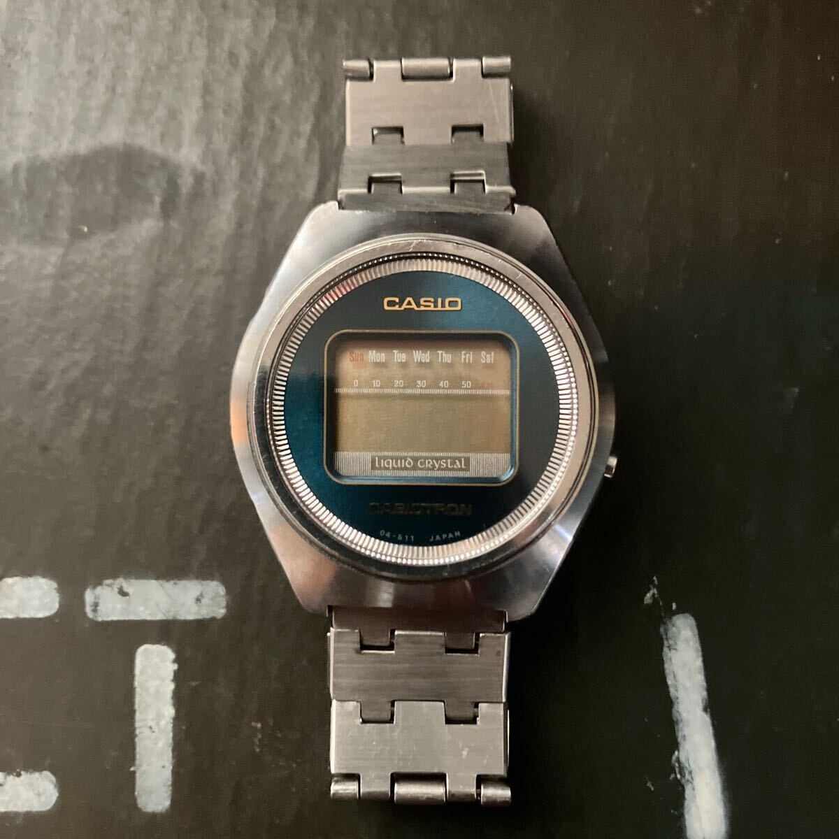 時計 CASIO CASIOTRON 02-503 Casio Casiotron 02-503 Liquid Crystal Digital Vintage Watch
