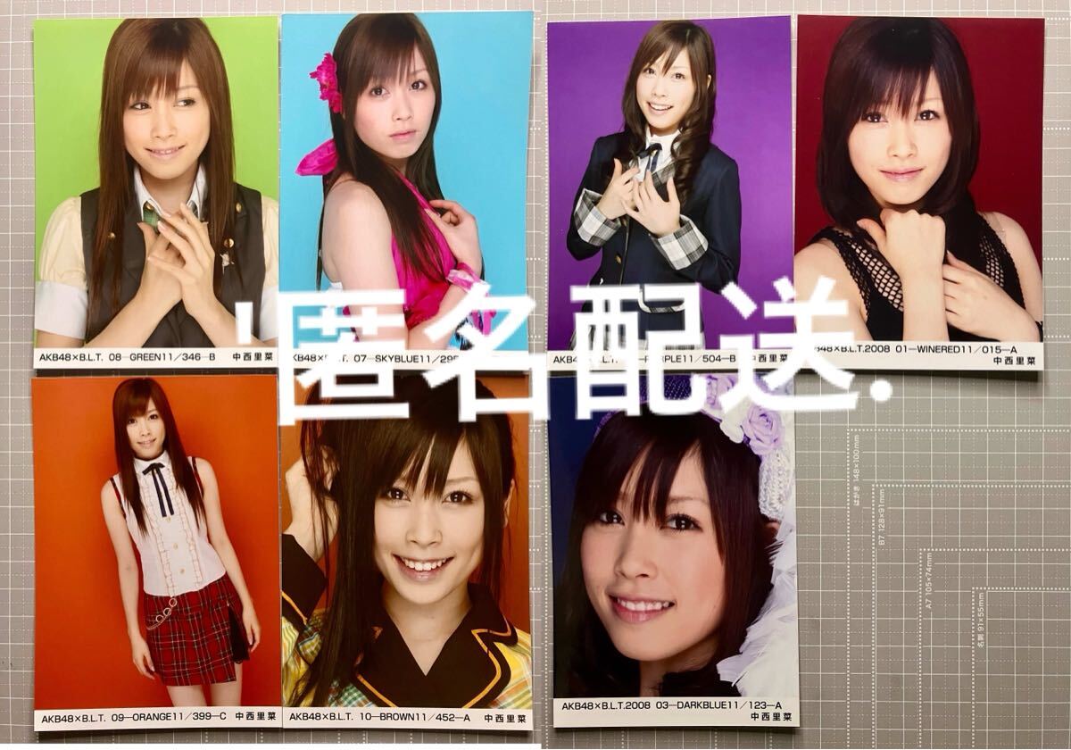 正規代理店 目立った傷や汚れなし】中西里菜☆AKB48×BLT生写真☆2007.7A アイドル