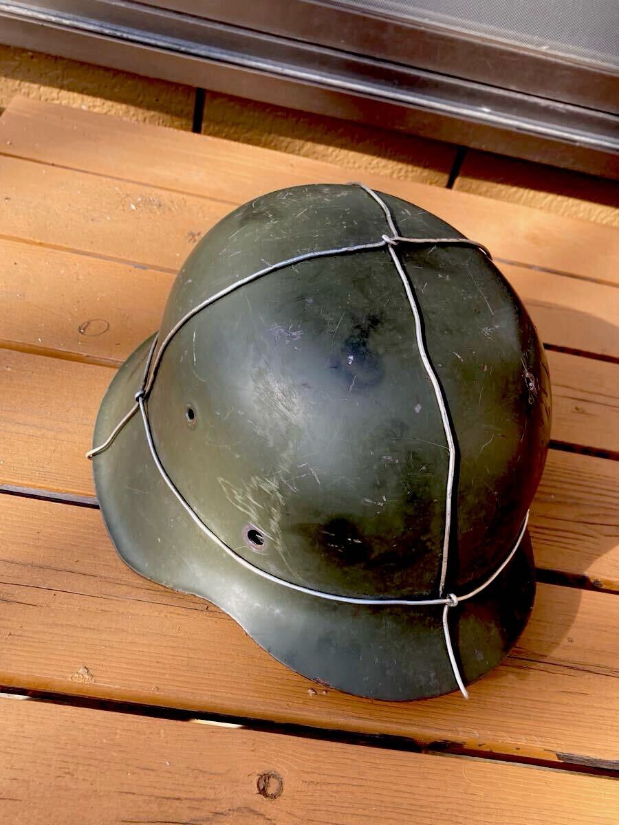 第二次世界大戦 実物 WWⅡナチスドイツ軍M35ヘルメット 国民党軍 極上品