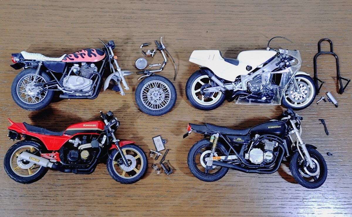 湘南爆走族　プラモデル　GPz400改 GS400改　江口　権田 湘南爆走族 プラモデル GPz400改 GS400改 江口 権田 アオシマ