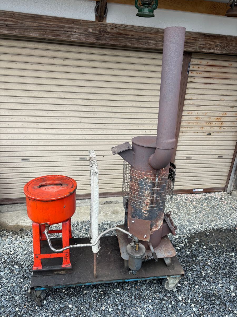 中古　廃油ストーブ 代引き不可 信州工業 廃油ストーブ SG-50DX 暖房面積10〜25坪