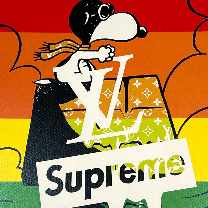 Death NYC 額付 限定ポスター　スヌーピー シュプリーム SUPREME 世界限定100枚 DEATH NYC スヌーピー SNOOPY ヴィトン