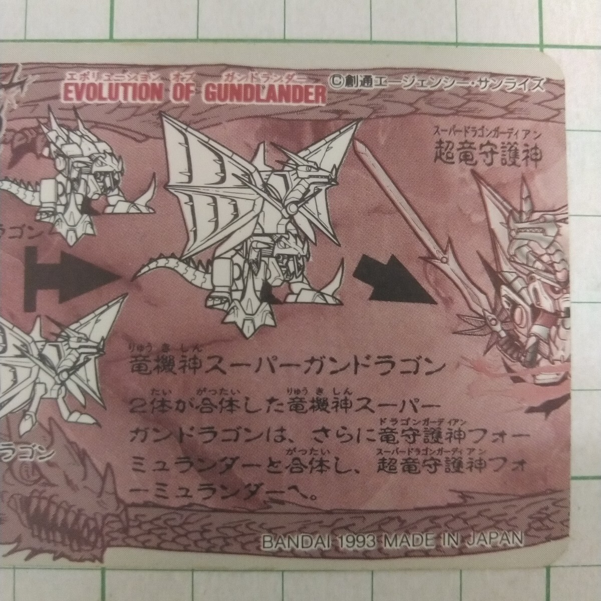 カードダス ガンドランダー 竜の守護神 1.フォーミュランダー