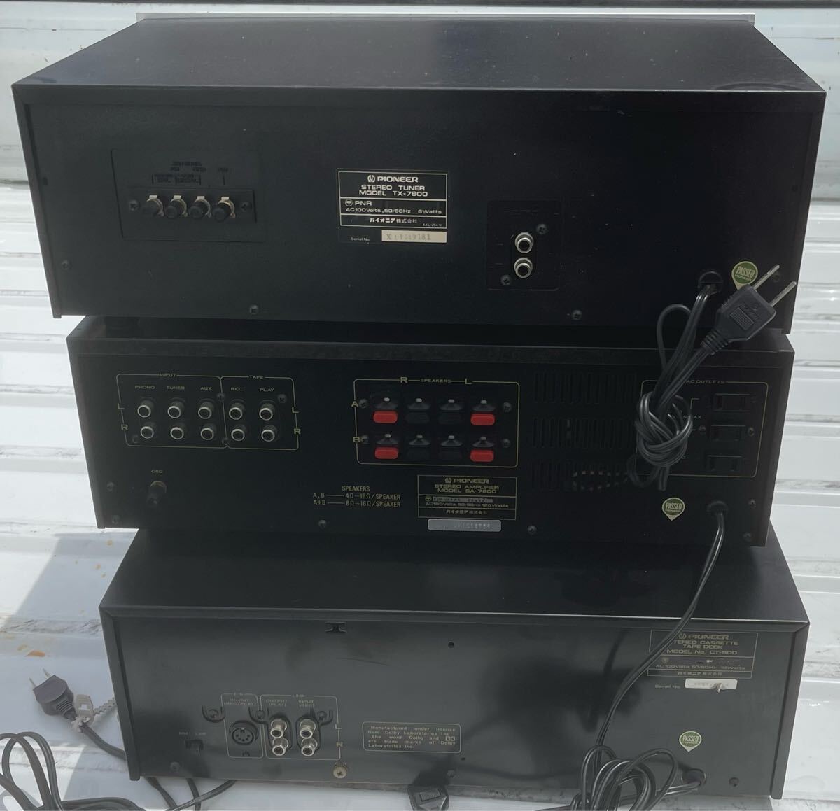 パイオニア　アンプTX-7800Ⅱ SA-7600Ⅱ PL-340 CT-405 パイオニアアンプTX-7800Ⅱ SA-7600Ⅱ PL-340 CT-405