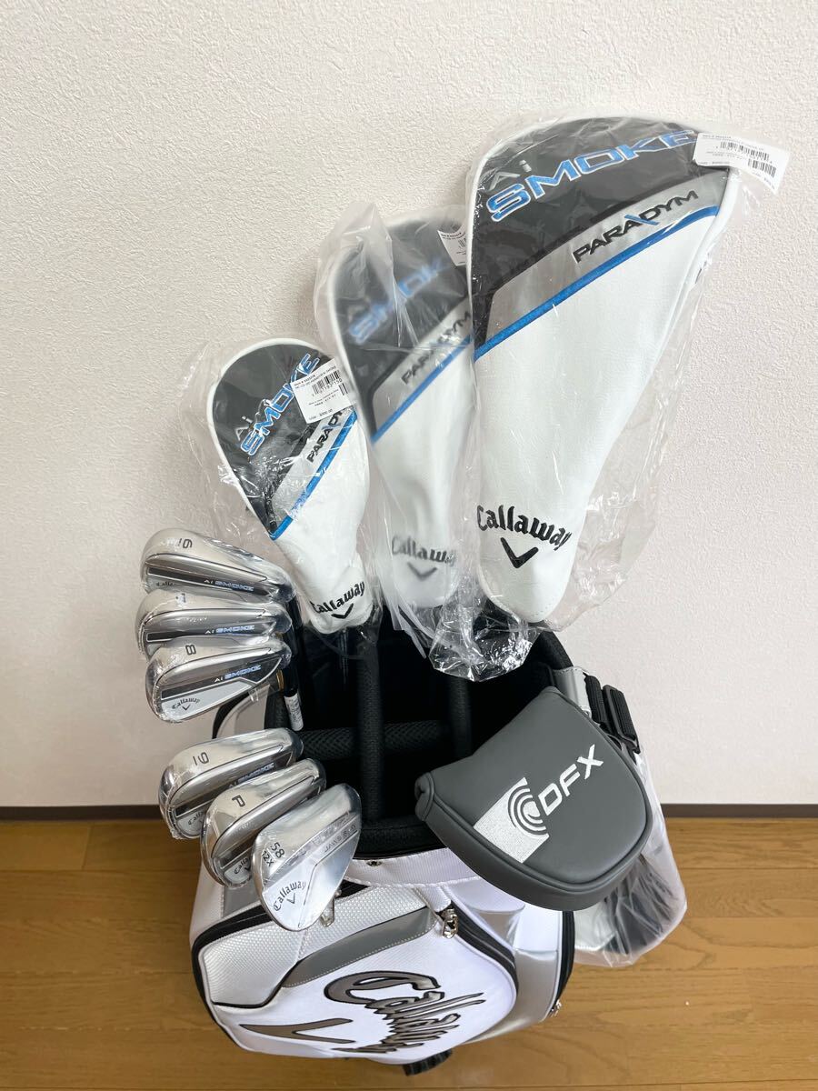 Ben Hogan キャディバッグ 6分割 ネイビー × ホワイト レザー