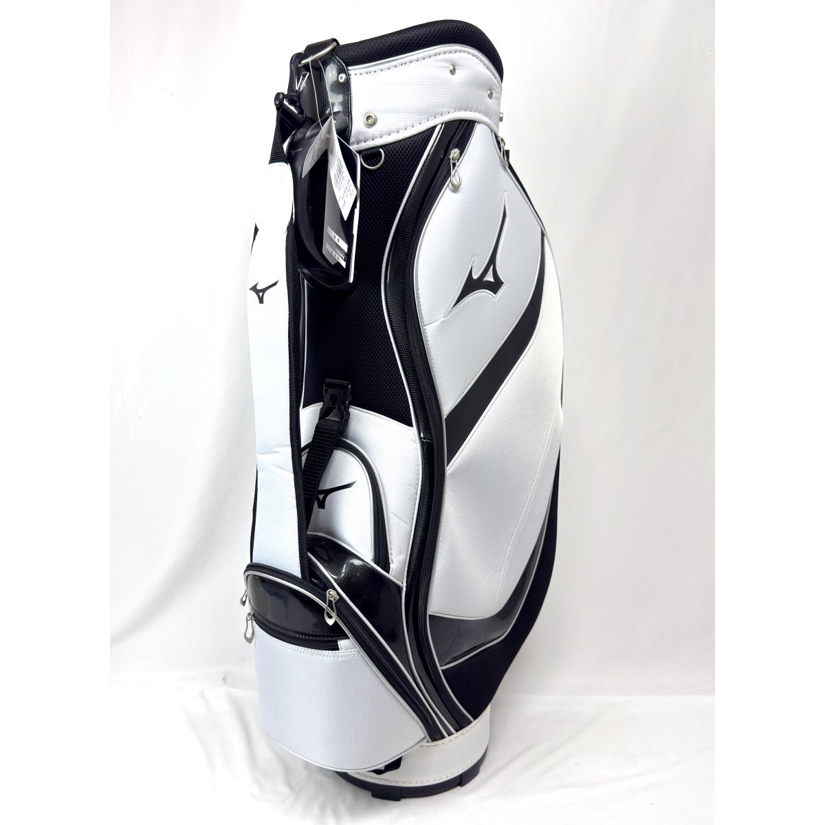 Mizuno キャディバッグ 5LJC23G1 01 ホワイト×ブラック Mizuno キャディバッグ 5LJC23G1 01 ホワイト×ブラック ミズノ