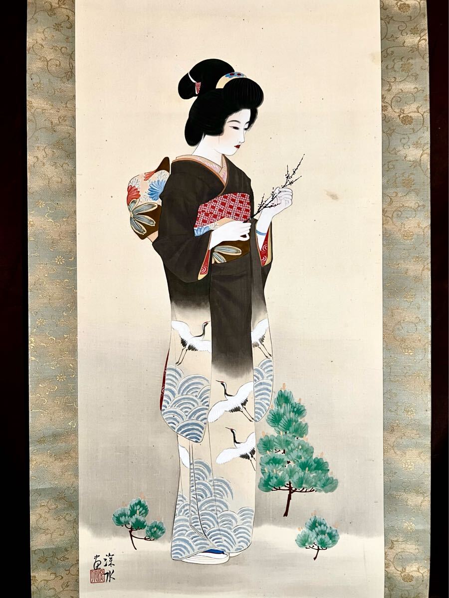 美品 掛け軸 杉浦契雪作 夜桜図 共箱 縁起物 杉浦契雪 『夜桜』 掛軸（尺五立） : 内田画廊 - 通販 - Yahoo