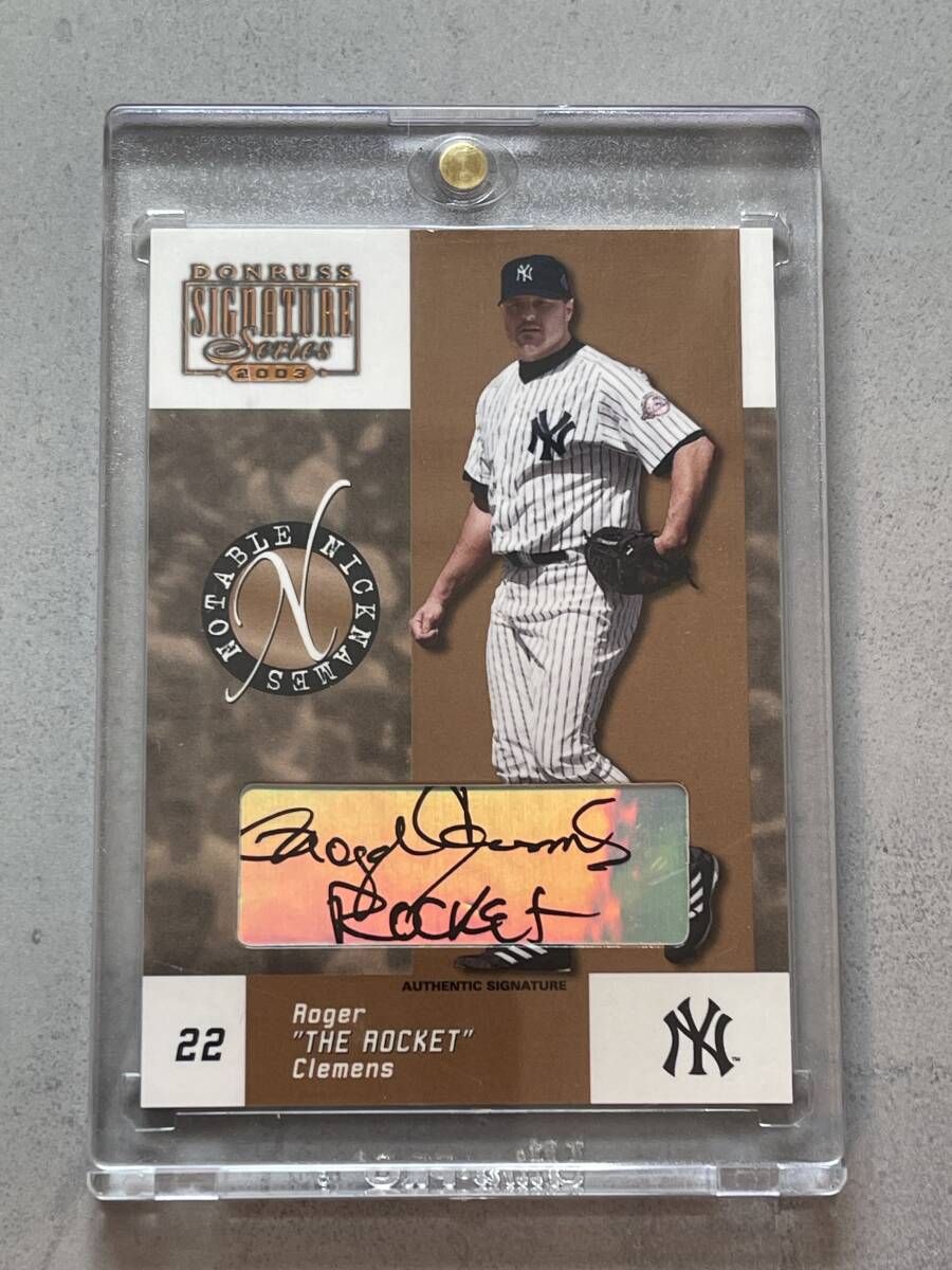 ロジャー・クレメンス直筆サイン入りMLB公式ボール★真正証明書付き ロジャー・クレメンス直筆サイン入りMLB公式ボール☆真正証明書付き